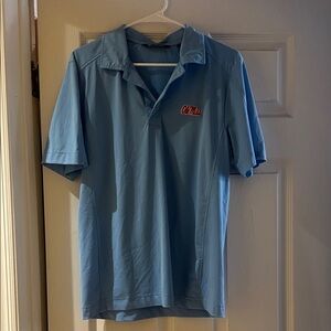 Ole Miss Cutter & Buck Light Blue Polo Shirt